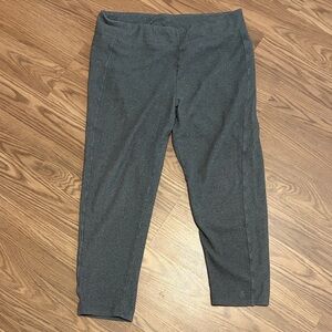Cuddl Duds Heather Charcoal Gray Leggings